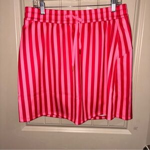 Vibrant Pink Striped Women's Skorts
